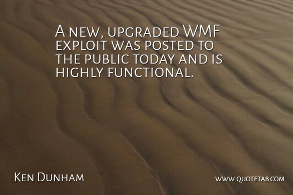 A new, upgraded WMF exploit was posted to the public today and is highly functional.